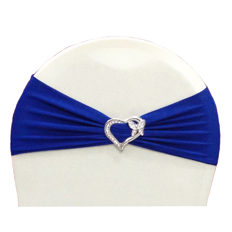 Royal Blue Chair sashes spandex chair band with buckle